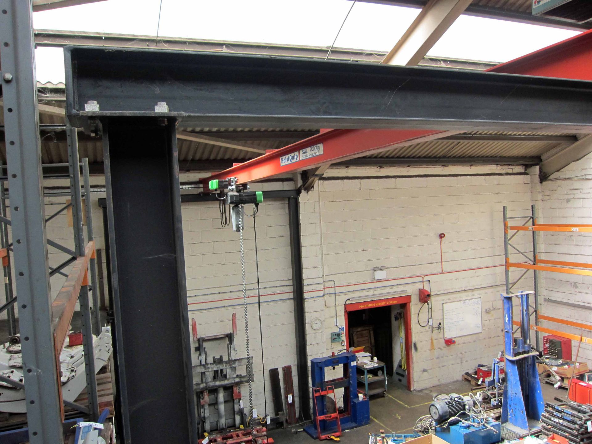 An Overhead Travelling Hoist and Gantry comprising STAHL Type ST2010-8/2 2/1 2000Kg capacity hoist - Image 4 of 7