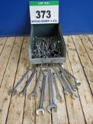 A Quantity of Metric Combination and Ring Spanners etc., 12mm to 32mm by BRITOOL, GEODORE,