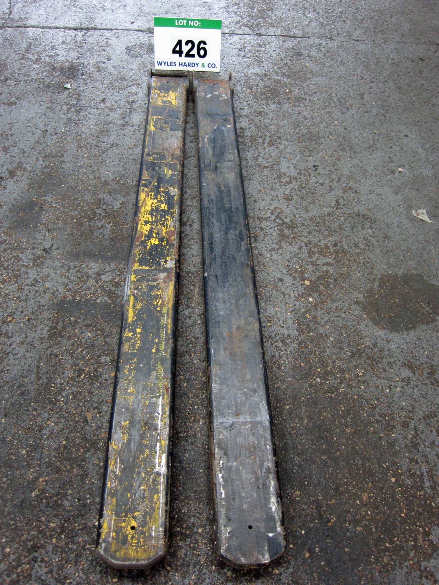 A Pair of 1820mm x 155mm Slip On Forks, Accepts 135mm Wide Forks (Required LOLER Inspection