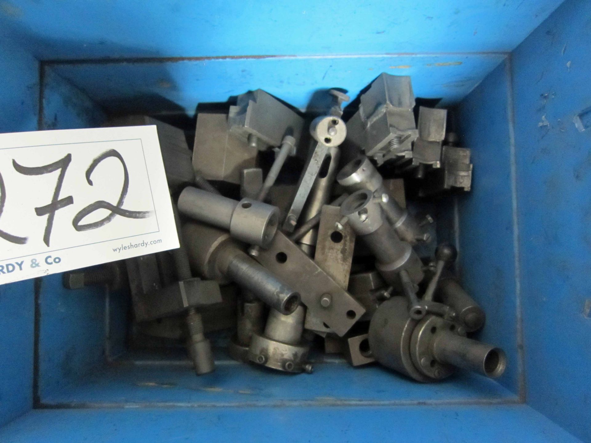 A Large Quantity of Assorted Tool Steel, Cutters and Tool Mounts in Three Plastic Tote Bins - Image 3 of 3