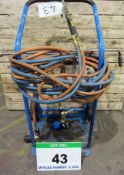 A Propane/Oxy Torch and Extension Burner with Hoses, ESAB and WELDABILITY Gas Valves and Heads