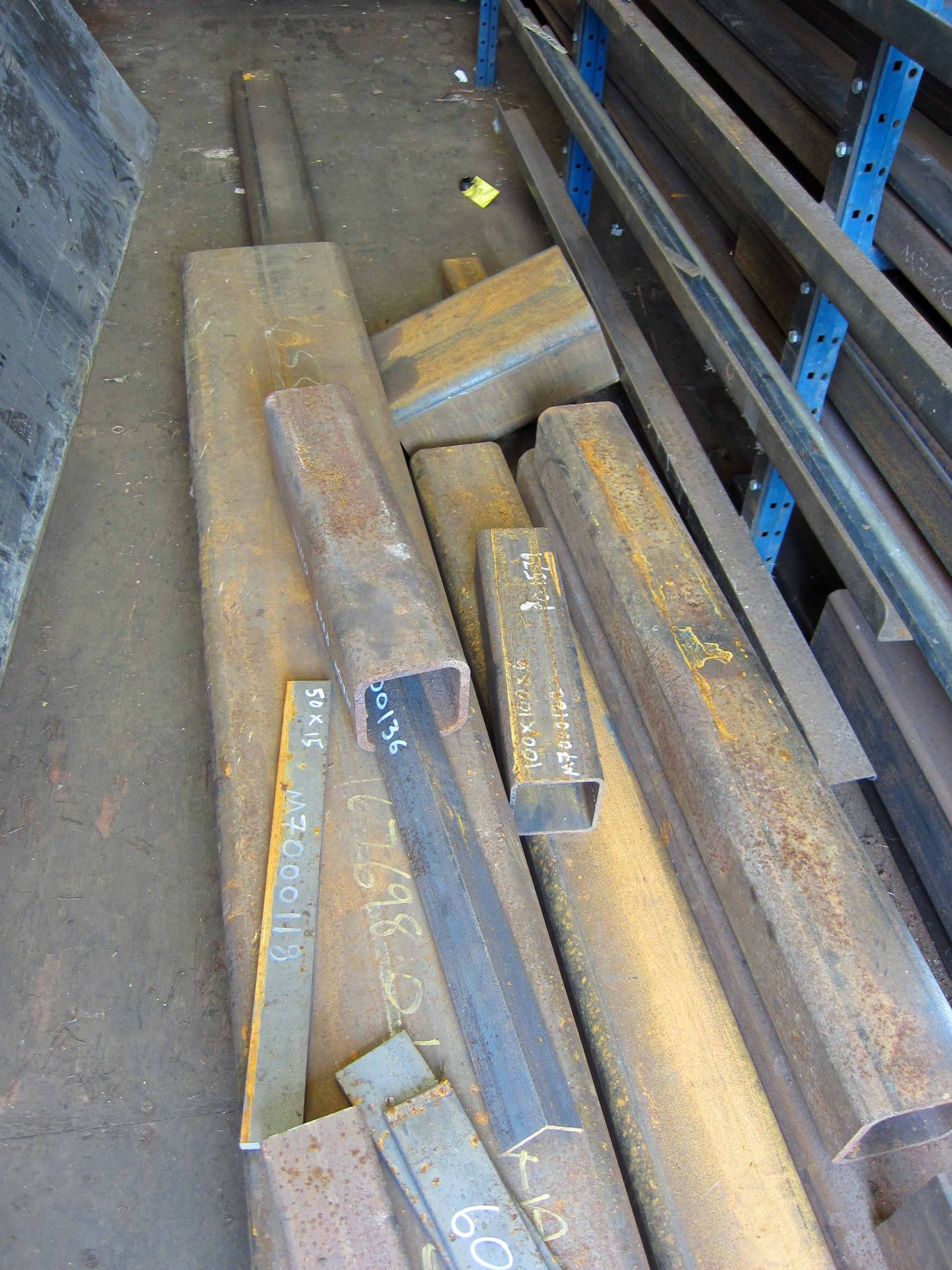 The Steel Stock Holding including Bar, Tube, Flat, Angle, Box Section, etc. (As Lotted includes - Image 10 of 13