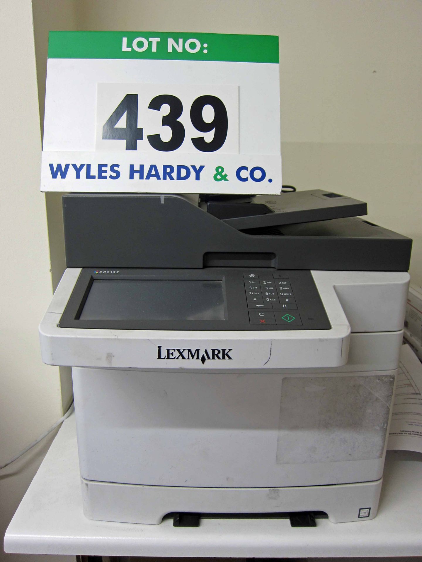 A LEXMARK Model XC2132 4 in 1 Laser Printer, Fax, Copier, Scanner complete with A Magenta Toner