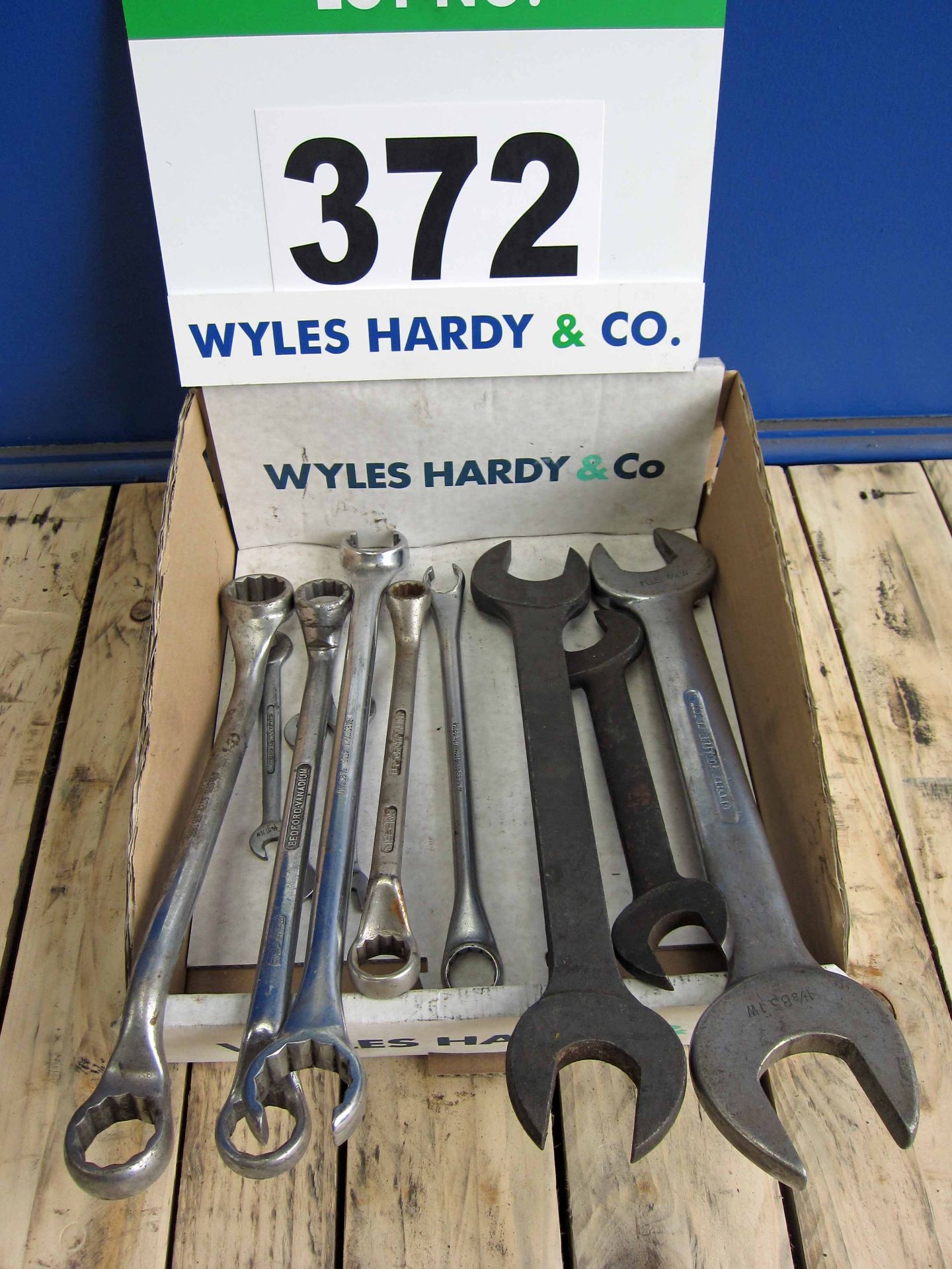 Eleven WHITWORTH Spanners 1/8th Inch W. to 1 Inch W. (As Lotted)