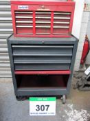 An AMERICAN PRO 670mm x 455mm x 1150mm Tool Cabinet on Wheeled Base with 12-Drawer Top Chest and