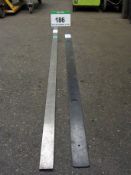 A 2000mm x 60mm x 10mm Machined Straight Edge and 6ft 3 Inch Flexible Straight Edge