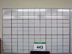 Three Various Wipe Boards including 2-Week Planner, 1800mm x 1200mm, 600mm x 1200mm and 900mm x