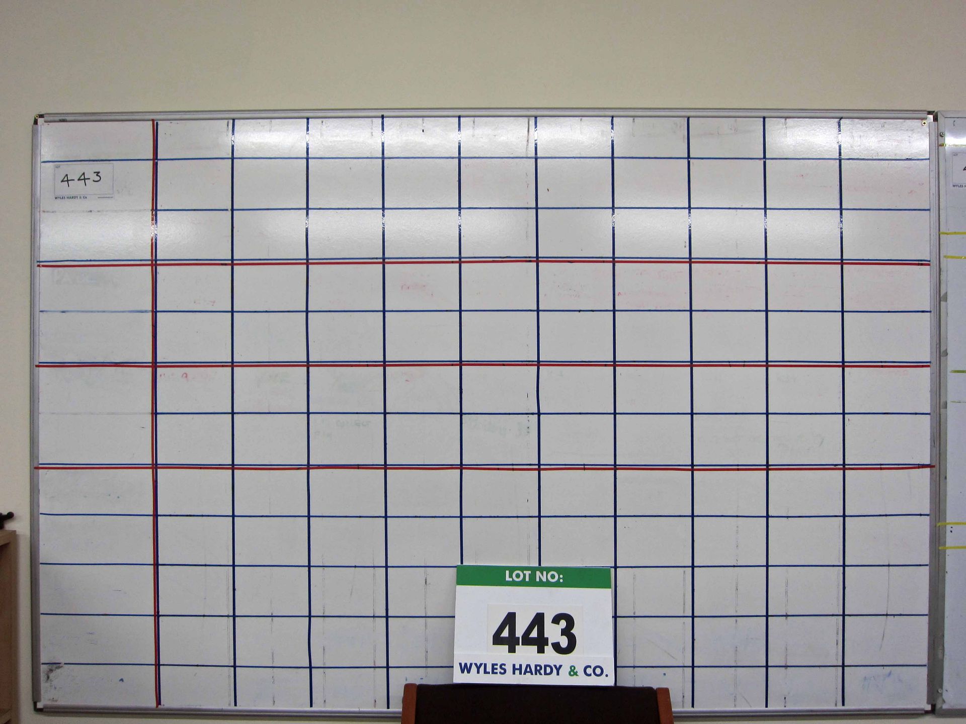 Three Various Wipe Boards including 2-Week Planner, 1800mm x 1200mm, 600mm x 1200mm and 900mm x