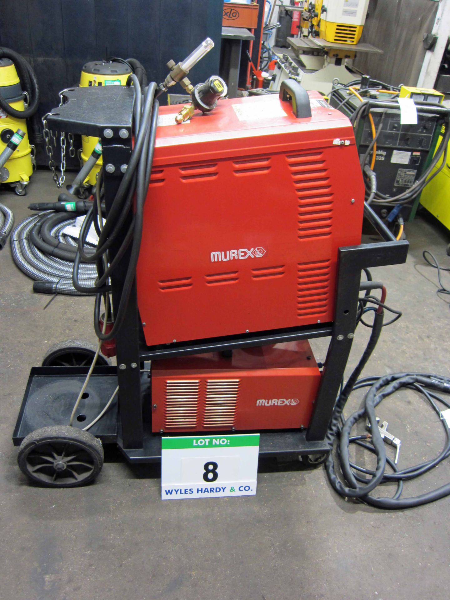 A MUREX Model Transtig AC/DC 353i Tig Welder, Serial No. 0602243, complete with MUREX Model TWCU, - Bild 2 aus 9