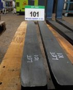 A Pair of VETTER Class 2B Forks, Size 100mm x 40mm, Fork Length 1150mm, JUNGHEINRICH Application (