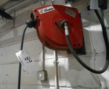 A DEMAC Retractable Air Line Hose Reel and Bracket (Method Statement Required before Removal -