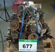 A FORD V6 Injection Engine and Forward Transmission Engine Number JR38328, for refurbishment (As Fou