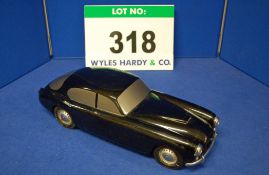 A Cast Metal Black Painted Scale Design Model for The Bristol 405 Saloon