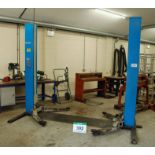 A HOFMAN Model EUR EHL/3 3200Kg 2-Post Vehicle Lift, Serial No. A053190 (2003) - Risk Assessment and