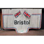 A 5.5M x 3.4M Double Sided Printed Canvas Bristol Wall Banner