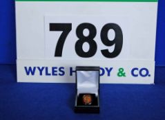 A Bristol Roundel Tie Pin/Lapel Badge in A Black Case