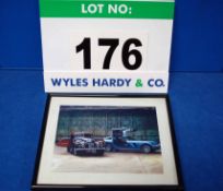 A Framed and Glazed Promotional Photograph of Bristol 400 GSF 424 and A Bristol Fighter