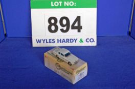 A LANSDOWNE MODELS 1:43 Scale Die Cast Model of A 1965 Bristol 408 Saloon in White (Boxed)