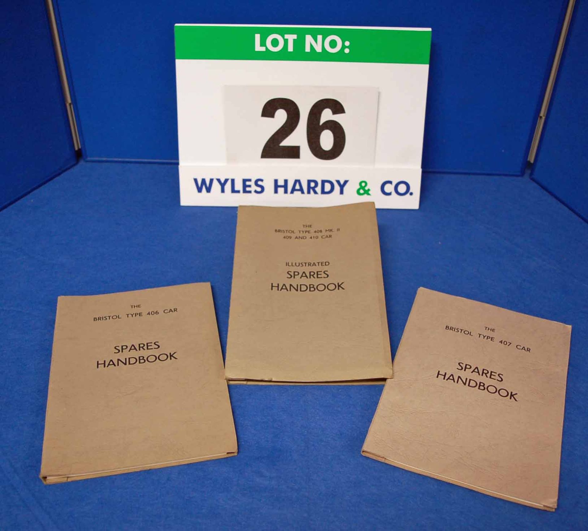 A Collection of Three Spares Handbooks for The Bristol Type 406, Type 407 and Type 408 Mk II, 409