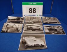 A Collection of Seven Promotional Black and White Photographs of the Interior and Exterior of The