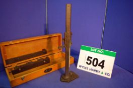 A CHESTERMAN 0-18 inch (0-45.4cm) Height Gauge in Wooden Case