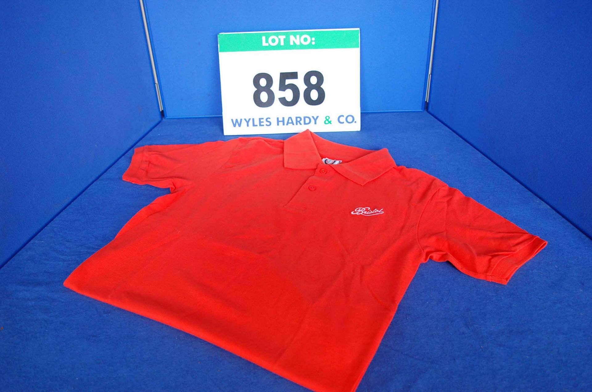An Official Bristol York Scroll Embroidered Orange Polo Shirt (M)