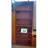 A Rosewood Veneer 6-Tier Open Bookcase