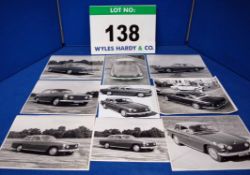 A Collection of Eight Various Promotional Black and White Photographs of The Bristol 409 Saloon