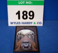 A Framed and Glazed Colour Promotional Photograph of A Bristol 405 Saloon