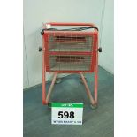 An SGB YOUNGMAN Model Red Rad Low Level Twin Element 240V AC Quartz Infra-Red Radiant Heater, Serial