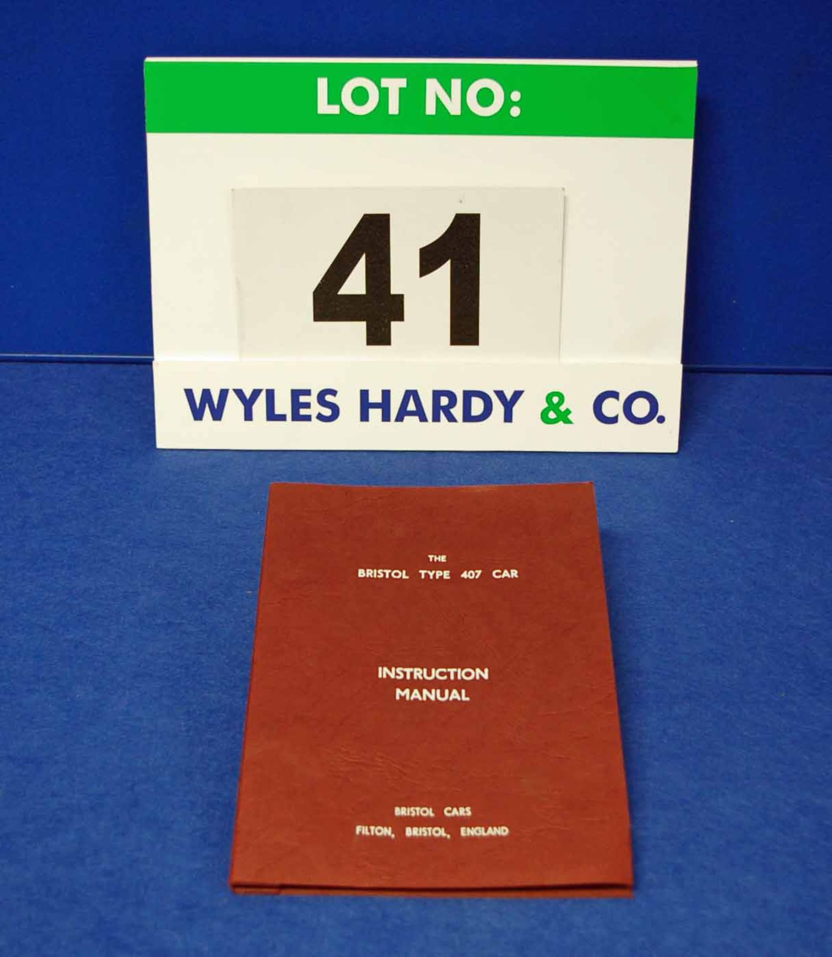 A Copy of The Bristol Type 407 Car Instruction Manual