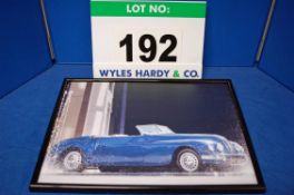 A Framed and Glazed Colour Promotional Photograph of A Bristol 402 Drophead