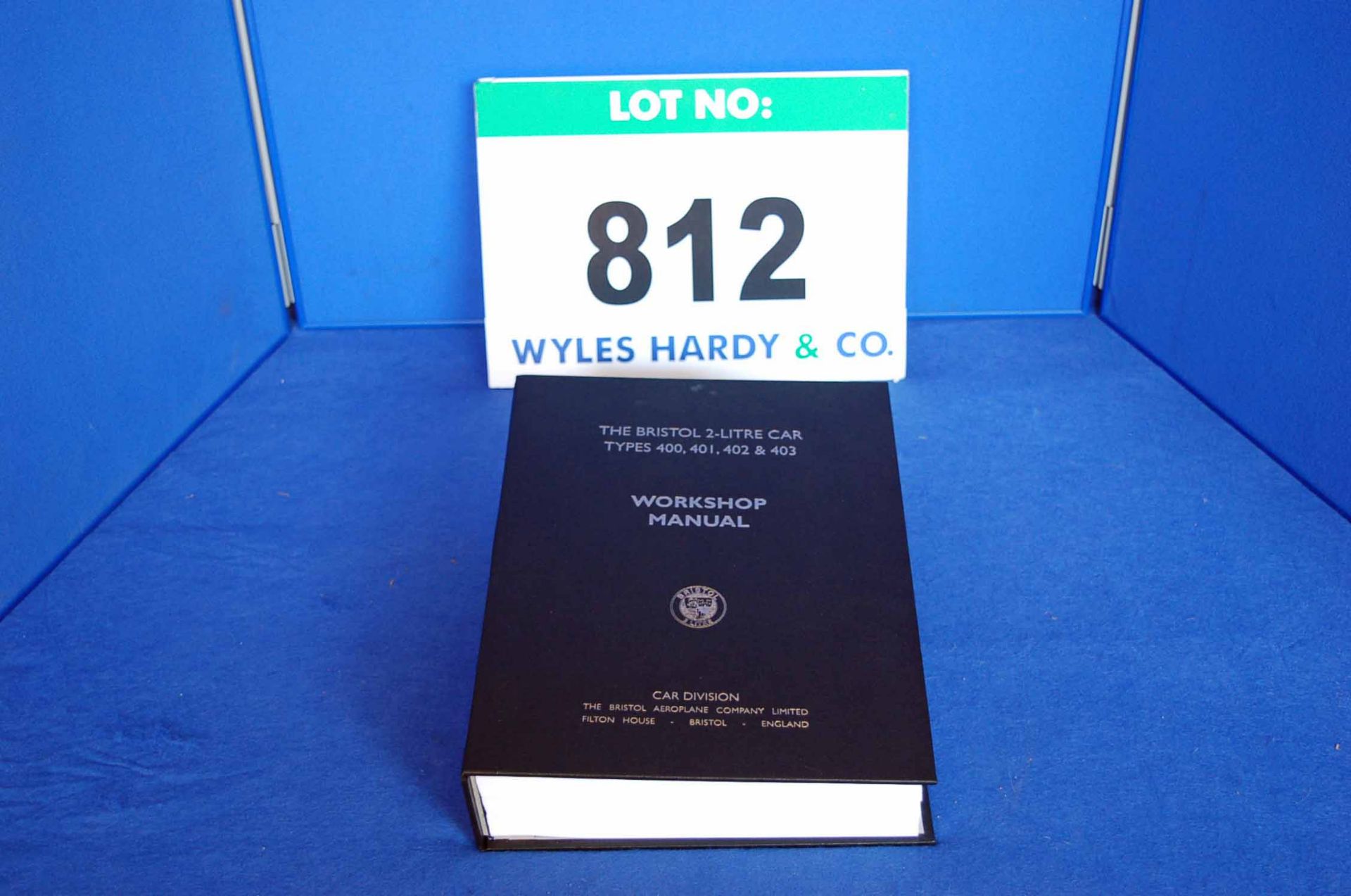 A Copy of The Bristol 2-Litre Car Type 400, 401, 402 and 403 Workshop Manual