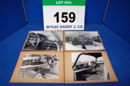 Four Various Black and White Photographs showing The Bristol 406 and 407 Dash Layout and Controls