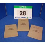 A Collection of Three Spares Handbooks for The Bristol Type 406, Type 407 and Type 408 Mk II, 409