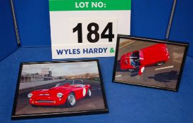 Two Framed and Glazed Colour Photographs of An AC-Bristol Sports Car