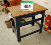 A WINDLEY BROS. 3ft x 2ft Heavy Steel Framed Surface Table for Refurbishment