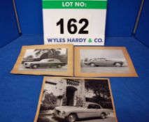 Three Promotional Black and White Photographs Showing Various Bristol 406 Saloons All Mounted on