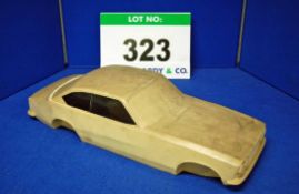 A Foam and Resin Constructed Scale Design Model (No Wheels) with Separated Rear Roofline and