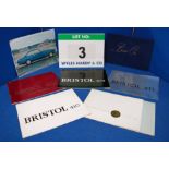 A Collection of BRISTOL Car Sales Brochures. One each for The Bristol 407, 408, 409, 410, 411, 412