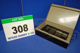 A Black Steel Cash Box previously owned and used by Tony Crook (for those who still use Cash!)