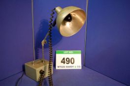 A HOWSON VU 1 Amp Anglepoise Ultra Violet Lamp with Transformer (Bulb appears to be blown)
