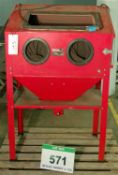 A SEALEY Model SB973.V3 Shot Blasting Cabinet, Serial No. BC220-0288, 240V AC (Note: Requires