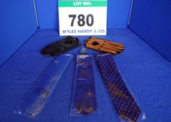 A Bristol Cars Merchandise Pack comprising A 400 Car Blue Woven Silk Tie, A Signature 'B' Blue Woven