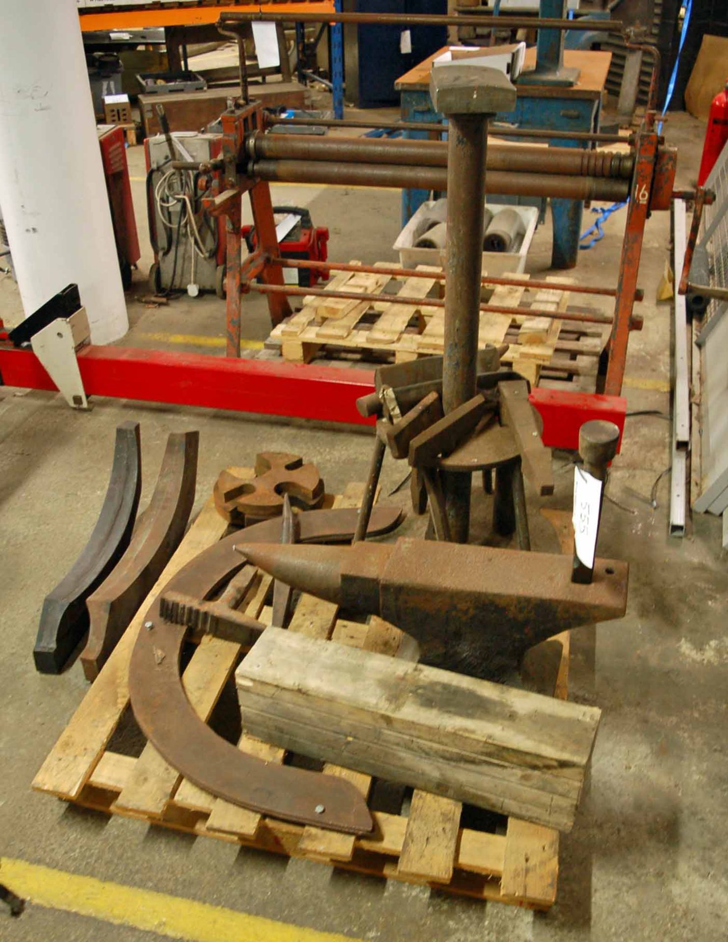 The Anvil together with A Pedestal mounted Forming Stand and Twelve Various Metal Forming - Image 2 of 2