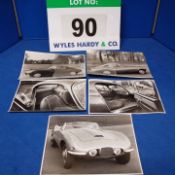 A Collection of Five Promotional Black and White Photographs of the Interior and Exterior of the