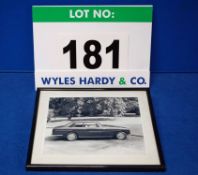 A Framed and Glazed Promotional Photograph of A Bristol 411 Saloon