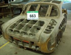 A Timber and Steel Framed Body Panel Fabrication Buck for The Bristol 410 and Bristol 411 Mk I and