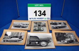 Six Various Promotional Black and White Photographs of Bristol 406 Saloons All Mounted on Card