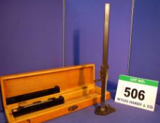 A CHESTERMAN 0-24 inch (0-61cm) Height Gauge in Wooden Case